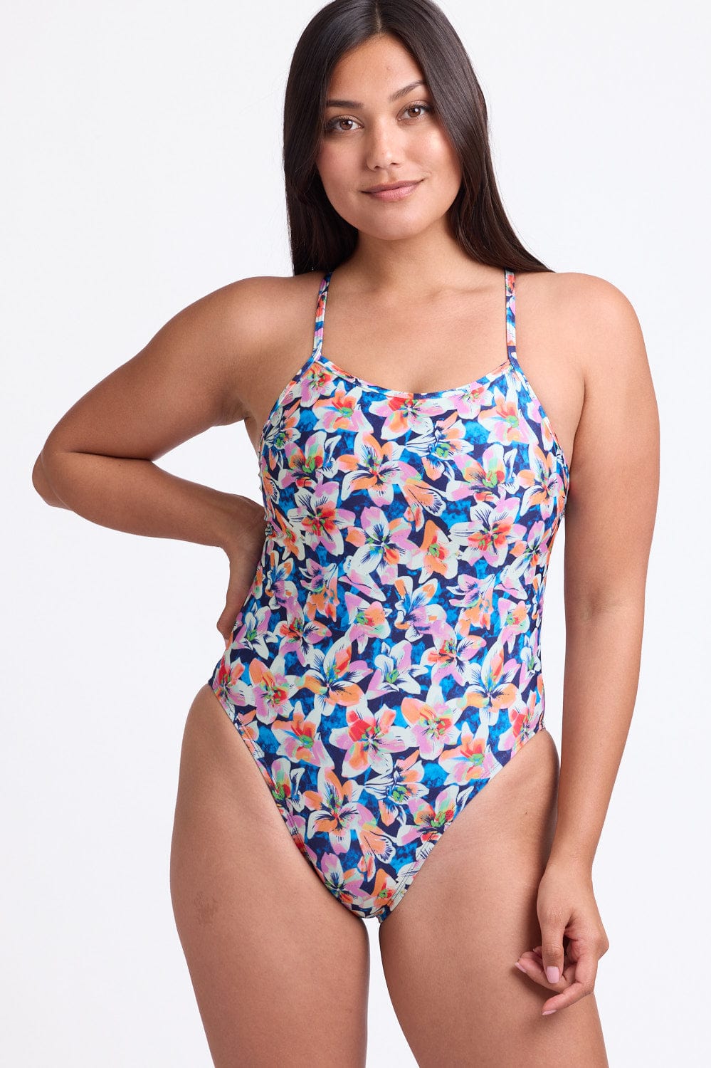 Perry Women's Fixed Back Training One Piece Swimsuit | JOLYN