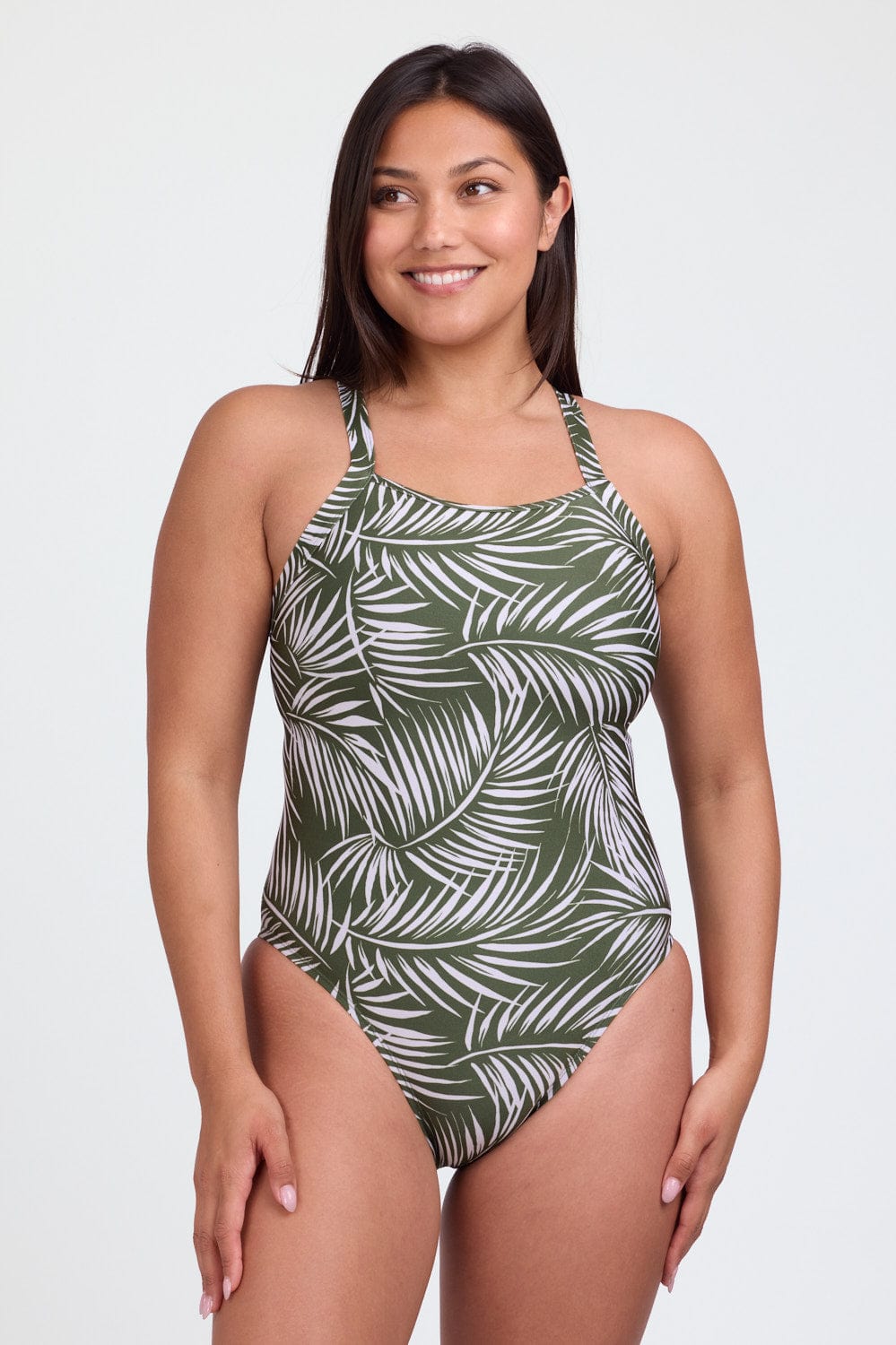 Caroline Swim Onesie - Tango